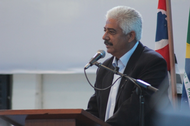 Presidente em discurso 