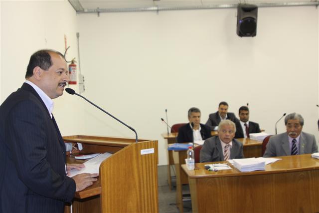 Vereador durante a posse